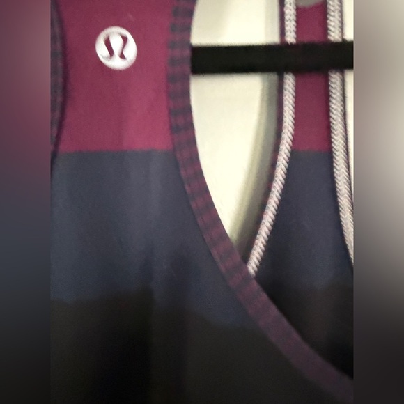 Lululemon Cool Racerback Tank Top - Striped Angel Wings - Hyper Plum - Picture 5 of 5